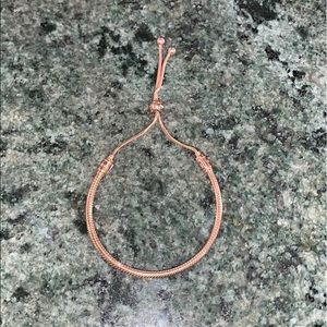 Pandora sliding bracelet rose gold